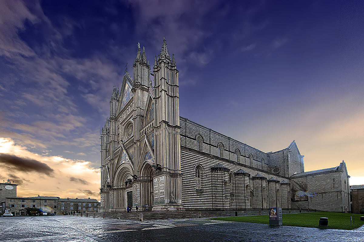 Grechetto in Umbria: veduta del duomo di Orvieto