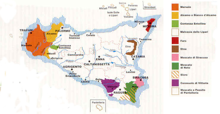 I vini della Sicilia Vini della Sicilia