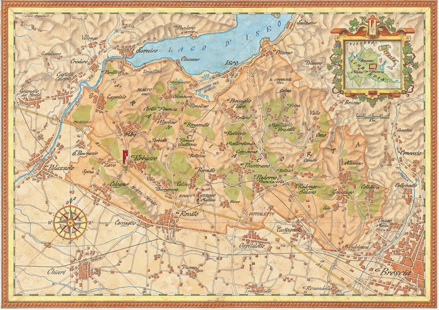 Mappa Franciacorta