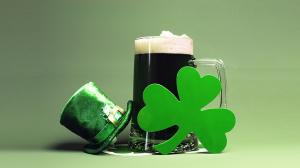 Birra verde per la festa di St. Patrick