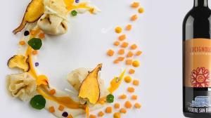 Abbinamento vino bianco anfora fagottini porcini zucca Abbinamento vino bianco anfora fagottini porcini zucca