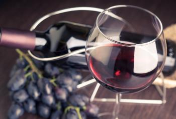 Bicchiere di vino rosso