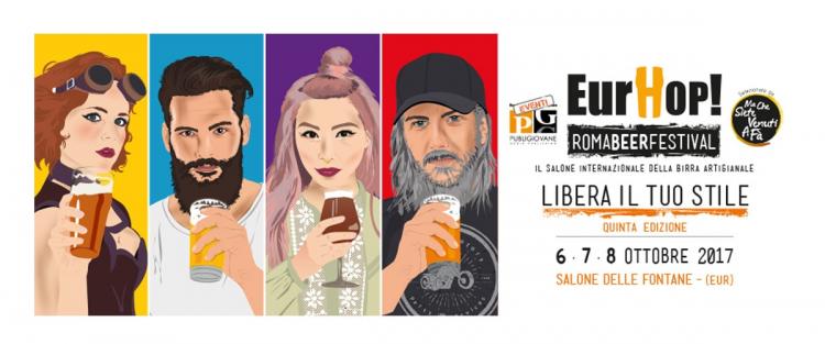 6-8 Ottobre: EurHop 2017, il festival della birra a Roma