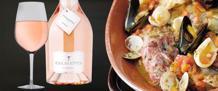Zuppa di pesce e vino rosato: matrimonio perfetto