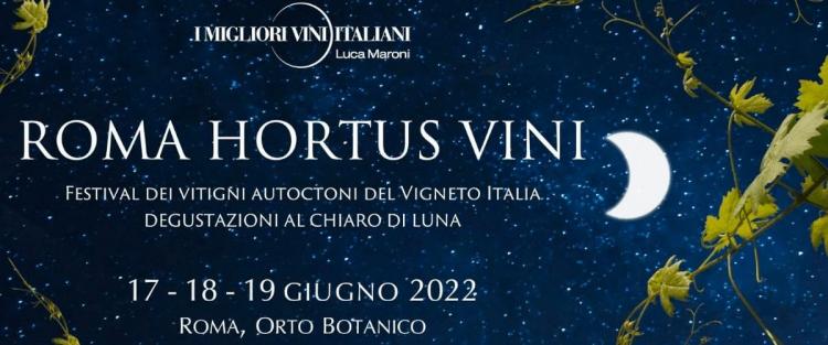 Torna Roma Hortus Vini 2022 dal 17 al 19 giugno