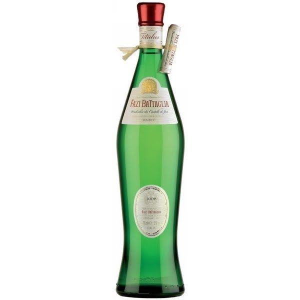 Bottiglia ad anfora per vino Verdicchio bottiglia Verdicchio Fazi Battaglia